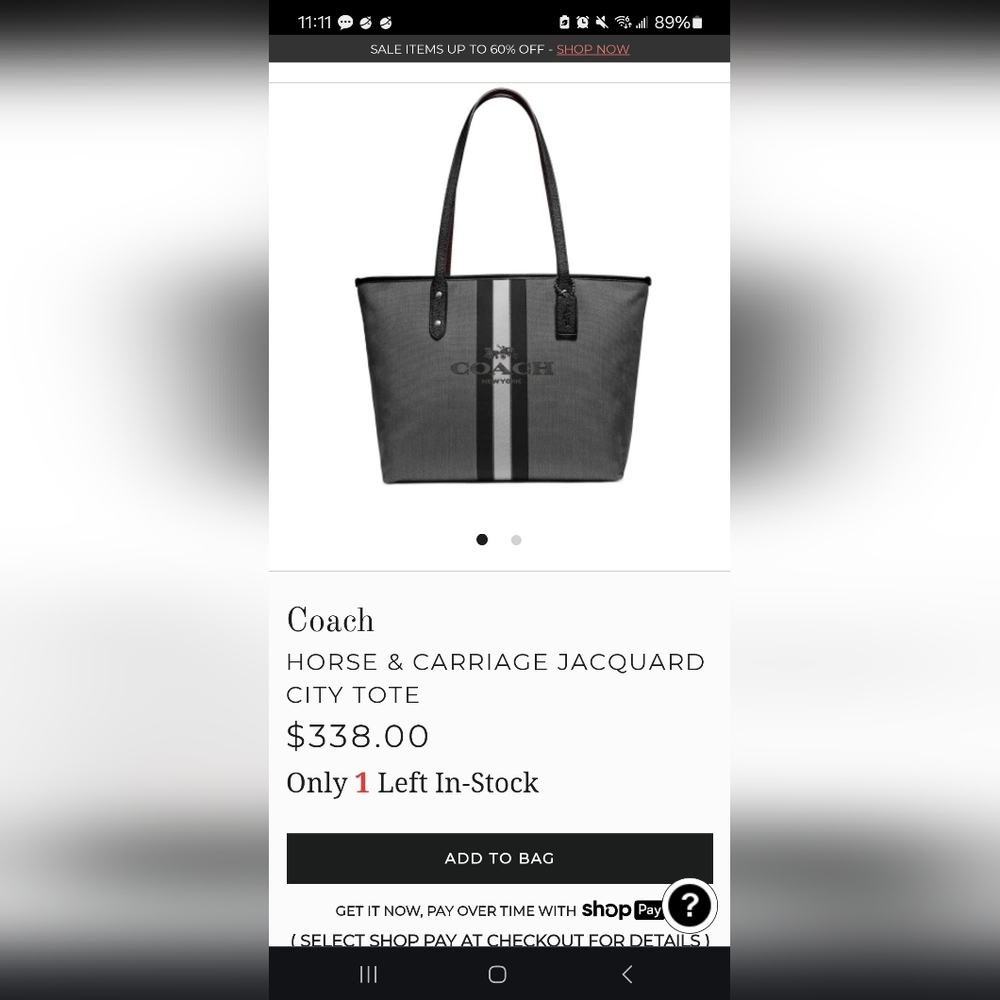 Coach Tote bag